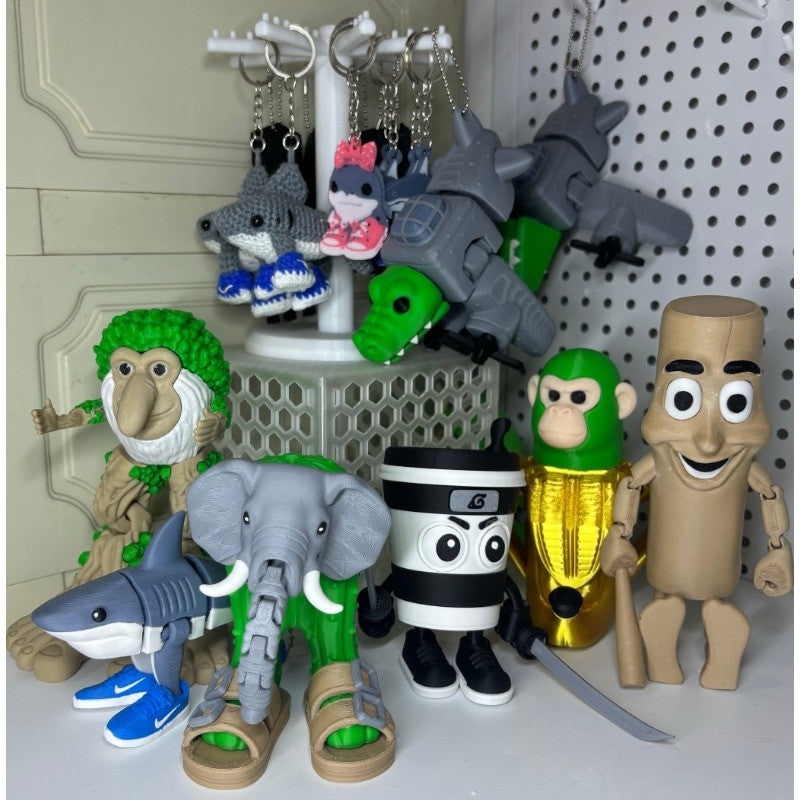 Italian Brainrot 3D Printed Toy Figure Gift Curious Fun Birthday------(Updating)