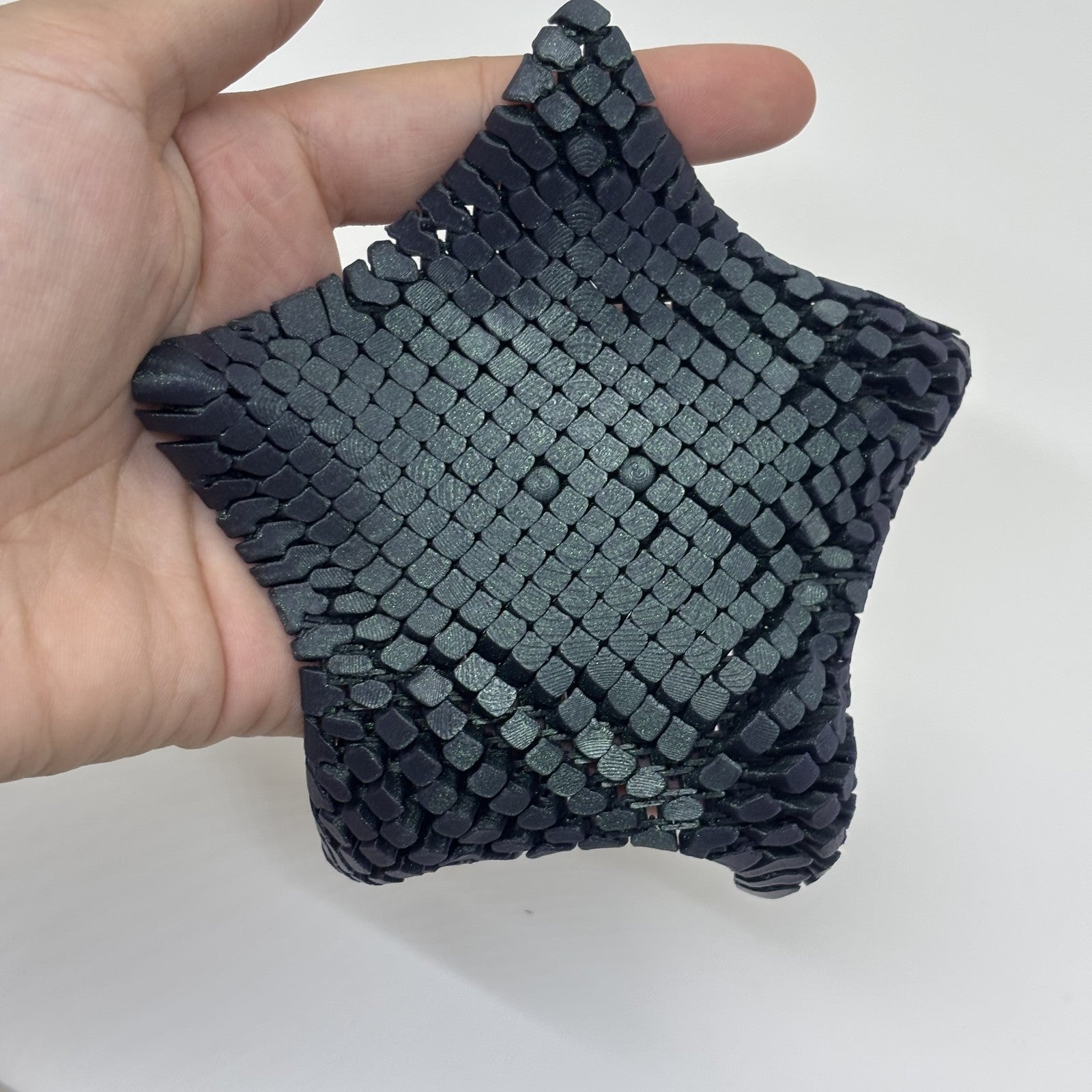 Articulated Starfish Fidget Toy Stress Relief Gift Flex Movable Obsidian Sensory